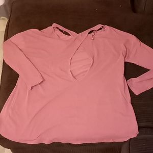 Lululemon Back Into It Criss cross keyhole long sleeve shirt
